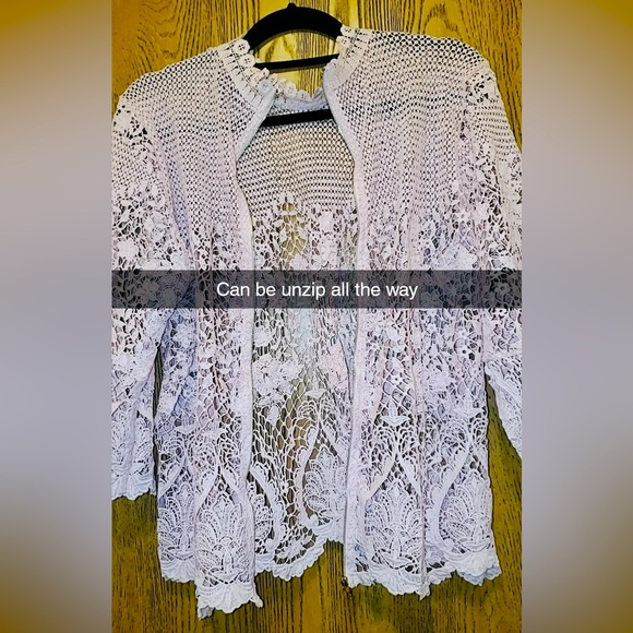 Bold Elements Pink Lace Blouse | EUC | XXL | 3/4 Sleeves - Picture 6 of 10